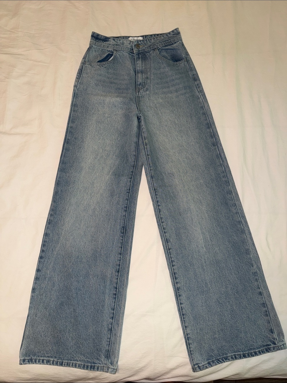 By Together Light Blue Wide Leg Flare Jeans